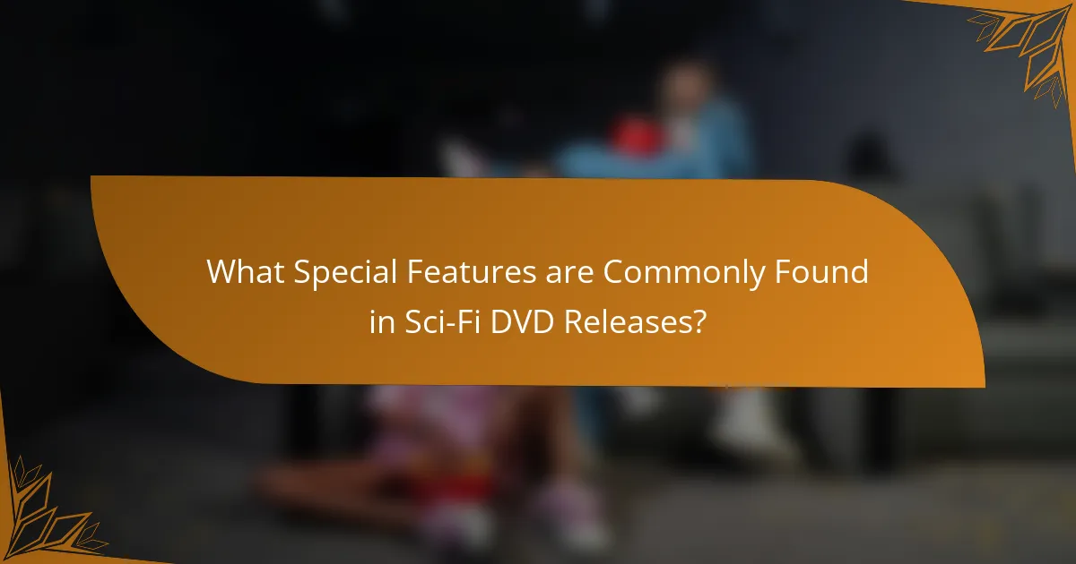 What Special Features are Commonly Found in Sci-Fi DVD Releases?